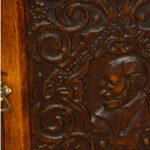 Victorian oak library bookcase - Image 6