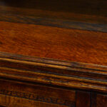 Victorian oak library bookcase - Image 5