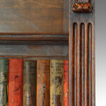 Victorian oak library bookcase - Image 4