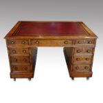 Victorian oak partners desk