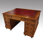 Victorian oak partners desk - Image 3