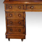 Victorian oak partners desk - Image 2