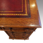 Victorian oak partners desk - Image 5
