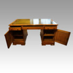 Victorian oak partners desk - Image 4