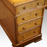 Victorian oak partners desk - Image 2