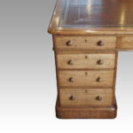 Victorian oak partners desk - Image 8