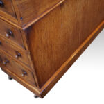 Victorian oak partners desk - Image 12