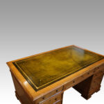 Victorian oak partners desk - Image 7