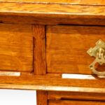 Victorian oak pedestal desk - Image 10