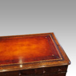 Victorian oak pedestal desk - Image 7