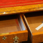 Victorian oak pedestal desk - Image 6