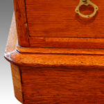 Victorian oak pedestal desk - Image 4