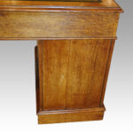 Victorian oak pedestal desk - Image 8