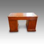Victorian honey oak pedestal desk - Image 3
