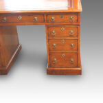 Victorian honey oak pedestal desk - Image 10