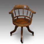 Victorian oak desk chair