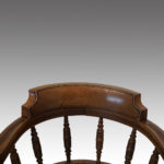 Victorian oak desk chair - Image 6
