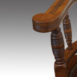 Victorian oak desk chair - Image 4