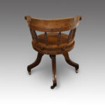 Victorian oak desk chair - Image 3
