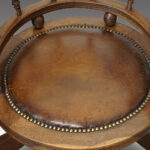 Victorian oak desk chair - Image 2