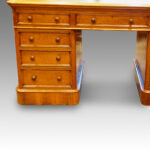 Victorian oak small partners desk Now Sold - Image 2