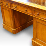 Victorian oak small partners desk Now Sold - Image 7