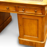 Victorian oak small partners desk Now Sold - Image 5