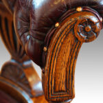 Victorian oak swivel desk chair - Image 9