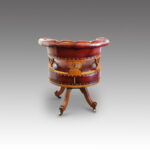 Victorian oak swivel desk chair - Image 4
