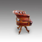 Victorian oak swivel desk chair - Image 2