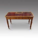 Victorian oak writing table