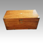 Victorian officers camphorwood chest