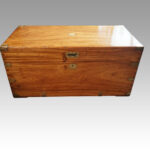 Victorian officers camphorwood chest - Image 5