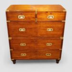 Victorian officers teak military chest