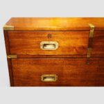 Victorian officers teak military chest - Image 8