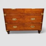 Victorian officers teak military chest - Image 7