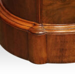 Victorian walnut oval drinks cabinet - Image 7