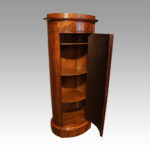 Victorian walnut oval drinks cabinet - Image 6