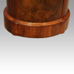 Victorian walnut oval drinks cabinet - Image 5