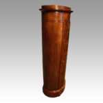 Victorian walnut oval drinks cabinet - Image 4