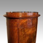Victorian walnut oval drinks cabinet - Image 9