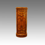 Victorian burr walnut pillar box cabinet - Image 9