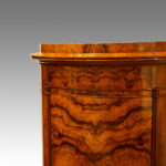 Victorian burr walnut pillar box cabinet - Image 2
