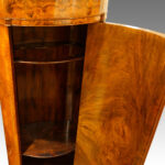 Victorian burr walnut pillar box cabinet - Image 8