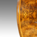 Victorian inlaid walnut oval dining table - Image 7