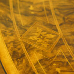 Victorian inlaid walnut oval dining table - Image 6