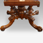 Victorian inlaid burr walnut coffee table - Image 8