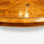 Victorian inlaid burr walnut coffee table - Image 7