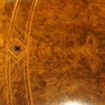 Victorian inlaid burr walnut coffee table - Image 3