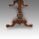 Victorian oval inlaid walnut stretcher table Now Sold - Image 4